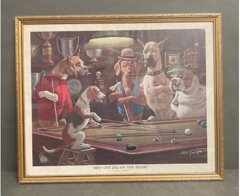 "Hey one Ley on the Floor" print by Artur Sarnoff 