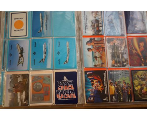Large album of Airlines playing cards 