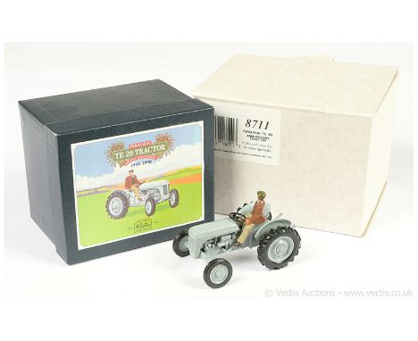 Britains 8711 Ferguson TE20 Tractor - Limited Edition finished in grey including hubs, with figure driver - all contained in 