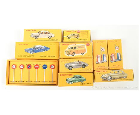 Dinky (Atlas Editions) group to include 482 Bedford "Dinky Toys" Delivery Van; 197 Morris Mini Traveller; 24cp Citroen DS19; 