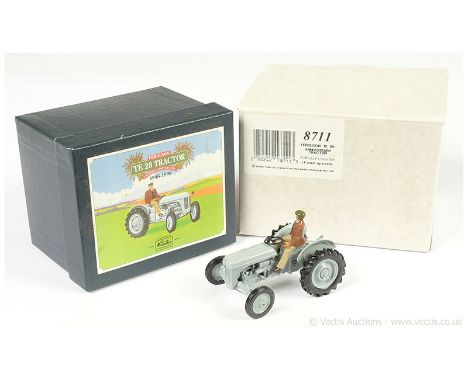 Britains 8711 Ferguson TE20 Tractor - Limited Edition finished in grey including hubs, with figure driver - all contained in 