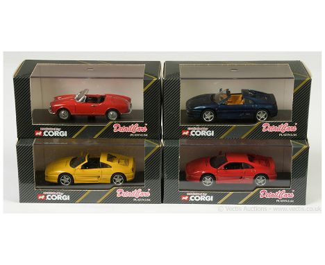 Corgi (Detail Cars) a group of (1/43rd scale) to include 294 Ferrari F355 - red; 290 another but Coupe - red; 200 Alfa Romeo 