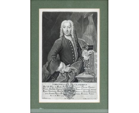 Haid, Johann Jacob (Süßen b. Göppingen, Augsburg 1704-1767 Sechs Porträts verschiedener Persönlichkeiten des 18. Jh.  Georg B