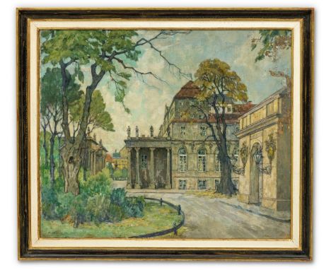Albitz, Richard (Berlin 1876-1954) Schloss Monbijou  Berlin. Sign. Lwd. hinterlegt 78×91 cm. R. Aus dem Bestand des ehem. Sch