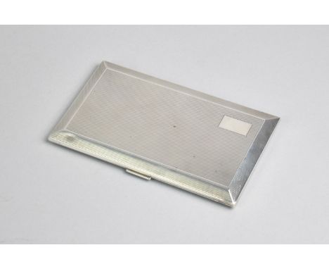 A Good Quality George VI Silver Cigarette Case with Inscription to Interior 'To Dr Oliver From Chinese Staff and Seamen of A 