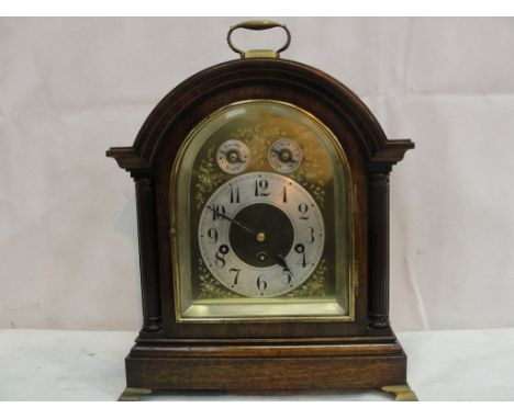 An early 20th century chiming bracket clock