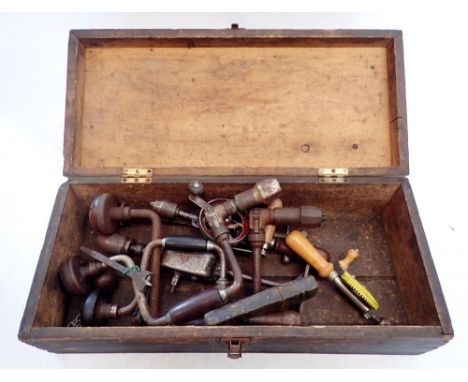 An old tool box of drill bits 