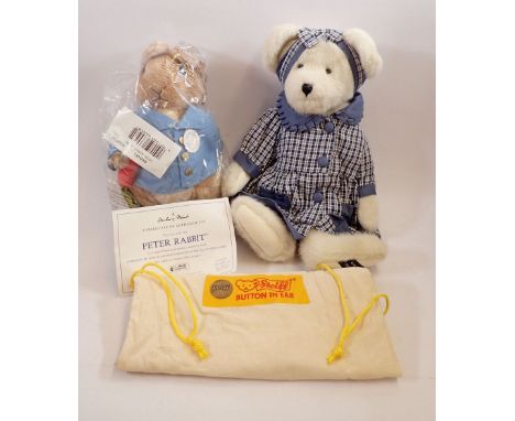 A Steiff Peter Rabbit with certificate and a Boyd bear Gold Collection 2002 