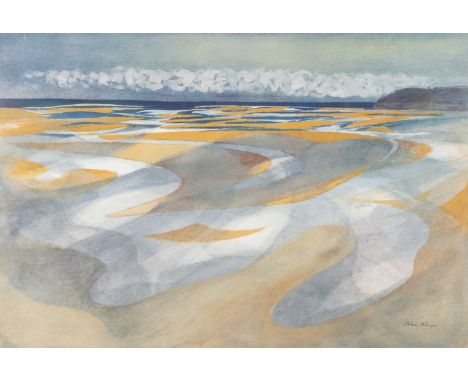 ‡ JOHN ELWYN (Welsh 1916-1997) limited edition (191/300) lithograph, 1988 - 'Laugharne Estuary from Dylan Thomas’ Boathouse',