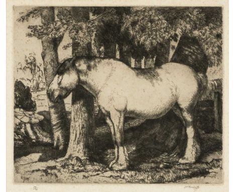 ‡ CHARLES FREDERICK TUNNICLIFFE RA OBE (English, worked Wales 1901-1979) 1927 limited edition (23/75) etching and drypoint pu
