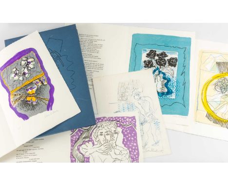 ‡ CERI RICHARDS CBE (Welsh 1903-1971) Viaggio Verso il Nord 1972 - limited edition (III/X) portfolio of seven colour lithogra