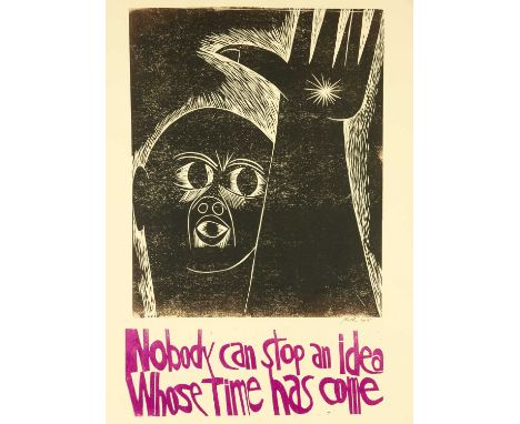 ‡ PAUL PETER PIECH (American, lived / worked Wales 1920-1996) limited edition (20/15) lithograph - Victor Hugo, 'Nobody Can S