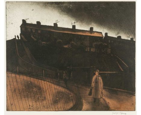 ‡ GEORGE CHAPMAN (English, worked Wales 1908-1993) 1962 hand-coloured edition of 75 (not all printed) etching and aquatint - 
