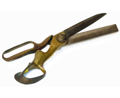 A good pair of tailors shears by T. Wilkinson, Sheffield with brass handles Condition reports are not available for this auct