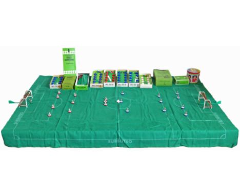 Collection of Subbuteo to include boxed England team (C500), thre boxed red/white teams (C100), boxed two blue/white teams (C