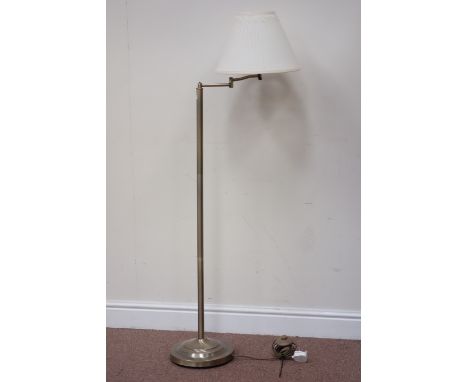 Burnished brass finish adjustable reading lamp with shade (This item is PAT tested - 5 day warranty from date of sale)
 Condi