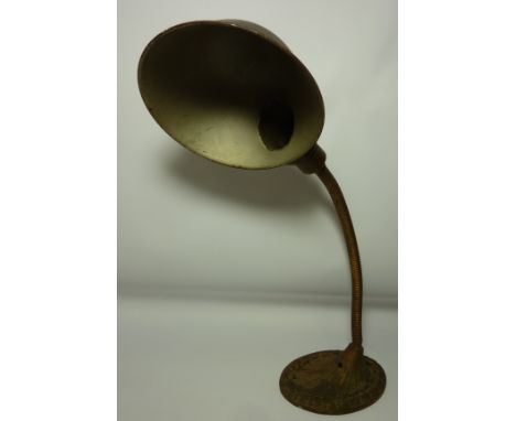 c. 1930s 'Supreme' adjustable desk lamp, the base marked 'SUPREME ENTIRELY BRITISH MADE LGH8'  Condition Report Click here fo