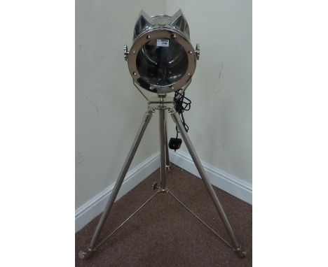 Tripod lamp H104cm  (This item is PAT tested - 5 day warranty from date of sale)
 Condition Report Click here for further ima