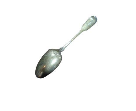 A Georgian silver table spoon, London, 1800, makers mark indistinct, 2.38 oz