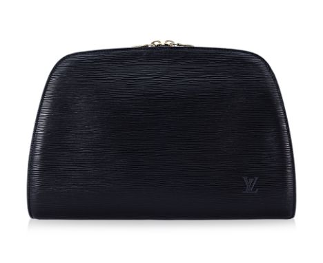 A LOUIS VUITTON EPI DAUPHINE POUCH Zip closure with 3 interior slip pockets, includes dust bag Condition:&nbsp;The item is in