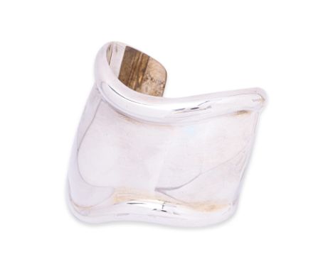 A TIFFANY &amp; CO. SILVER BONE CUFF BRACELET Designed by Elsa Peretti, marked '925'The&nbsp;cuff&nbsp;lacks a size marking a