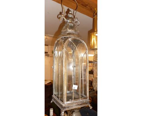 Architectural brass lantern 26" tall