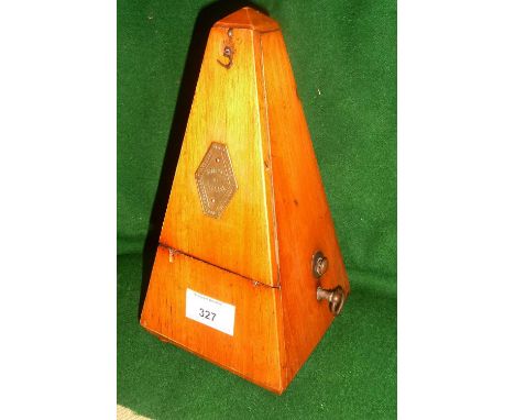 French metronome de Maelzel in yew wood case