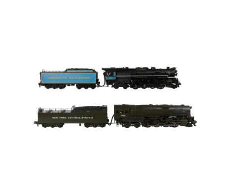 MTH Model Train O Scale New York Central Locomotives with Tenders  (2) Berkshire 2-8-4 steam locomotives with tenders, includ