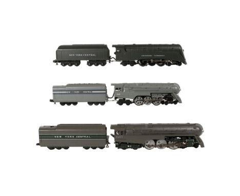 MTH Model Train O Scale New York Central Streamlined Locomotive with Tender Assortment  (3) items including a Commodore Vande