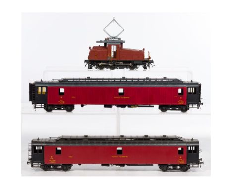 Fulgurex Model Train O Scale Assortment  (3) kit built items including a #16331 tender 1986-N 31/75 and (2) #42516 train cars