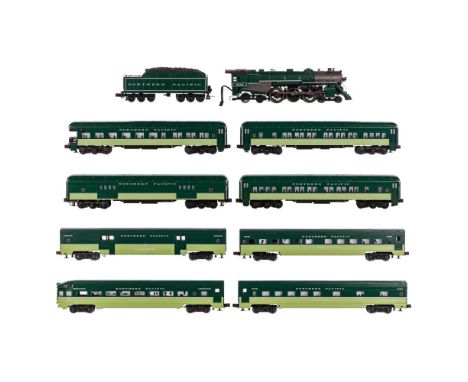 Williams Model Train O Scale Great Northern Collection  (9) items including a Hudson 4-6-4 steam locomotive #3200 with tender