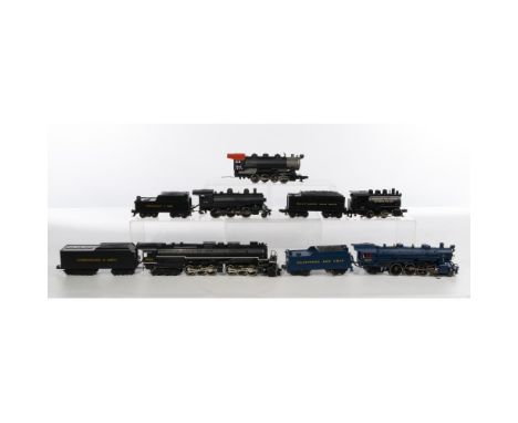 MTH Model Train O Scale Locomotive and Tender Assortment  (6) items including a Chesapeake &amp; Ohio 2-6-6-6 Allegheny steam