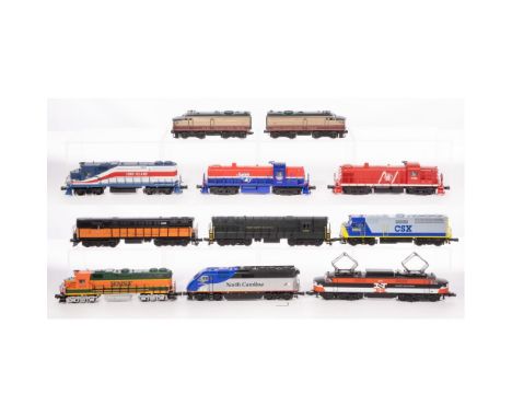 K-Line Model Train O Scale Locomotive Assortment  (11) items including a #71, a #72, a #262, a #375, a #438, a #1705, a #1776