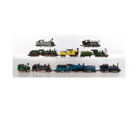 ETS Praha Model Train O Scale Locomotive and Tender Assortment  (9) items including a locomotive #4503 with tender, a locomot