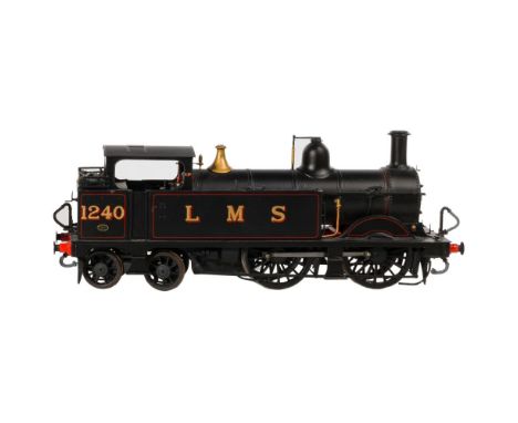 Lawrence Scale Models Model Train O Scale Locomotive with Tender  Kit built, hand painted, class 439 4-4-0 LMS Tank locomotiv