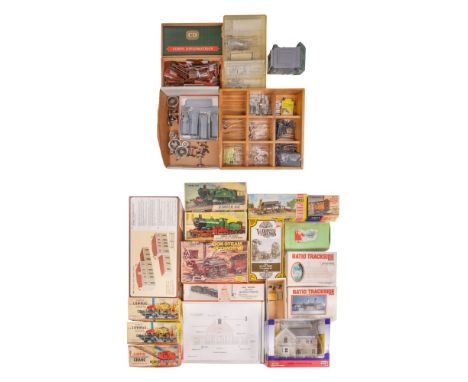 Model Train Accessory and Building Assortment  Including model kits and assorted parts, some having boxes  Property from: The