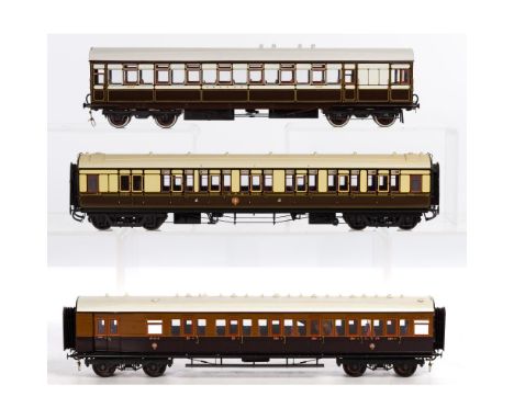 Model Train O Scale Passenger Car Assortment  (3) items including a #1342 dated 1986, signed on bottom side Colin Hayward for