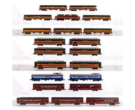 Lionel Model Train O Scale Assortment  (20) items including a #6-18331 Reading Multiple Unit electric commuter locomotive #91