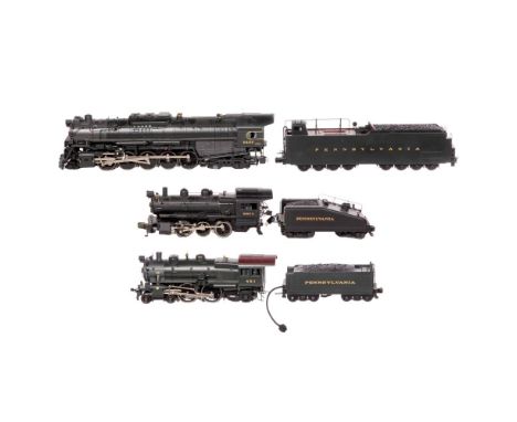 Lionel Model Train O Scale Pennsylvania Locomotive with Tender Assortment  (3) items including a #461 with tender, a #6496 wi