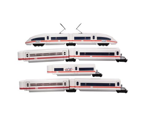 LGB Lehmann Model Train G Scale Car Assortment  (7) piece set of #72600 LCE / ICE high speed train  Property from: an Estate,