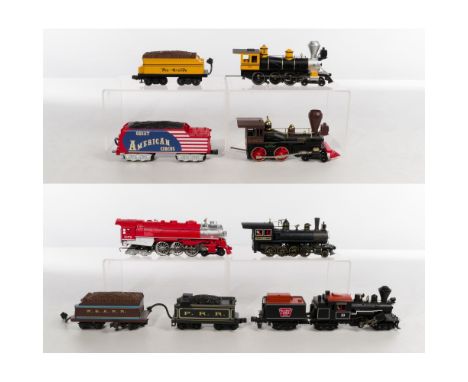 MTH Model Train O Scale Locomotive with Tender Assortment  (5) items including a Great American Circus 4-6-4 locomotive #1872