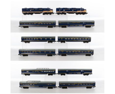 Williams Model Train O Scale Louisville &amp; Nashville Collection  (11) items including a 2-piece E7 207 diesel locomotive A