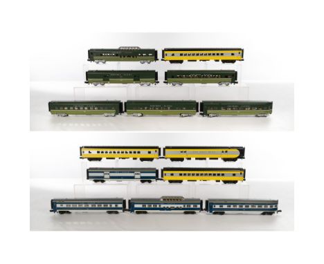 MTH Model Train O Scale Passenger Car Collection  (14) items including a 6-piece set of 'Northern Pacific' passenger cars, a 