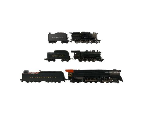 MTH Model Train O Scale Pennsylvania Locomotive and Tender Collection  (3) items including a 4-4-6-4 Q2 steam locomotive #619