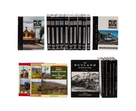 Railway History Book Set Assortment  (21) hardcover volumes in three sets including a (12) volume 'The R.G.S. Story' Russ Col