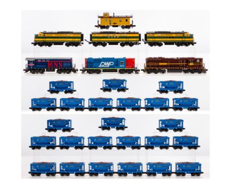 MTH Model Train O Scale Locomotive Assortment  (30) items including a #11 Minneapolis Northfield and Southern, a #445A Minnea