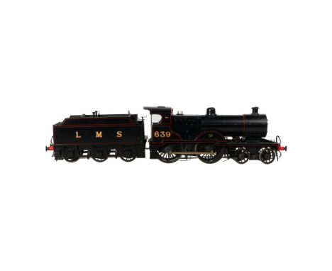 Lawrence Scale Models Model Train O Scale Locomotive with Tender  Kit built, hand painted, Fowler Class LMS 4-4-0 locomotive 