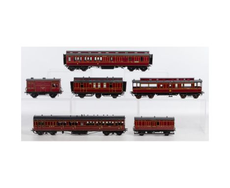 Lawrence Scale Models Model Train O Scale Passenger Car Assortment  (6) items including a #115 dated 1989, a #15653 dated 198