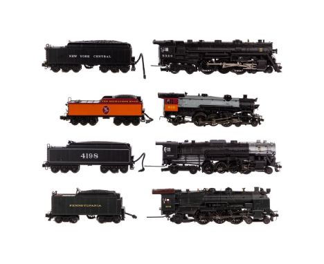 K-Line Model Train O Scale Locomotive with Tender Assortment  (4) items including a Pennsylvania K4s 4-6-2 steam locomotive #