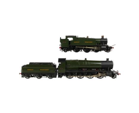 Martin Finney Model Train O Scale Locomotive with Tender Sets  (2) kit built, hand painted items including a 6100 class Great